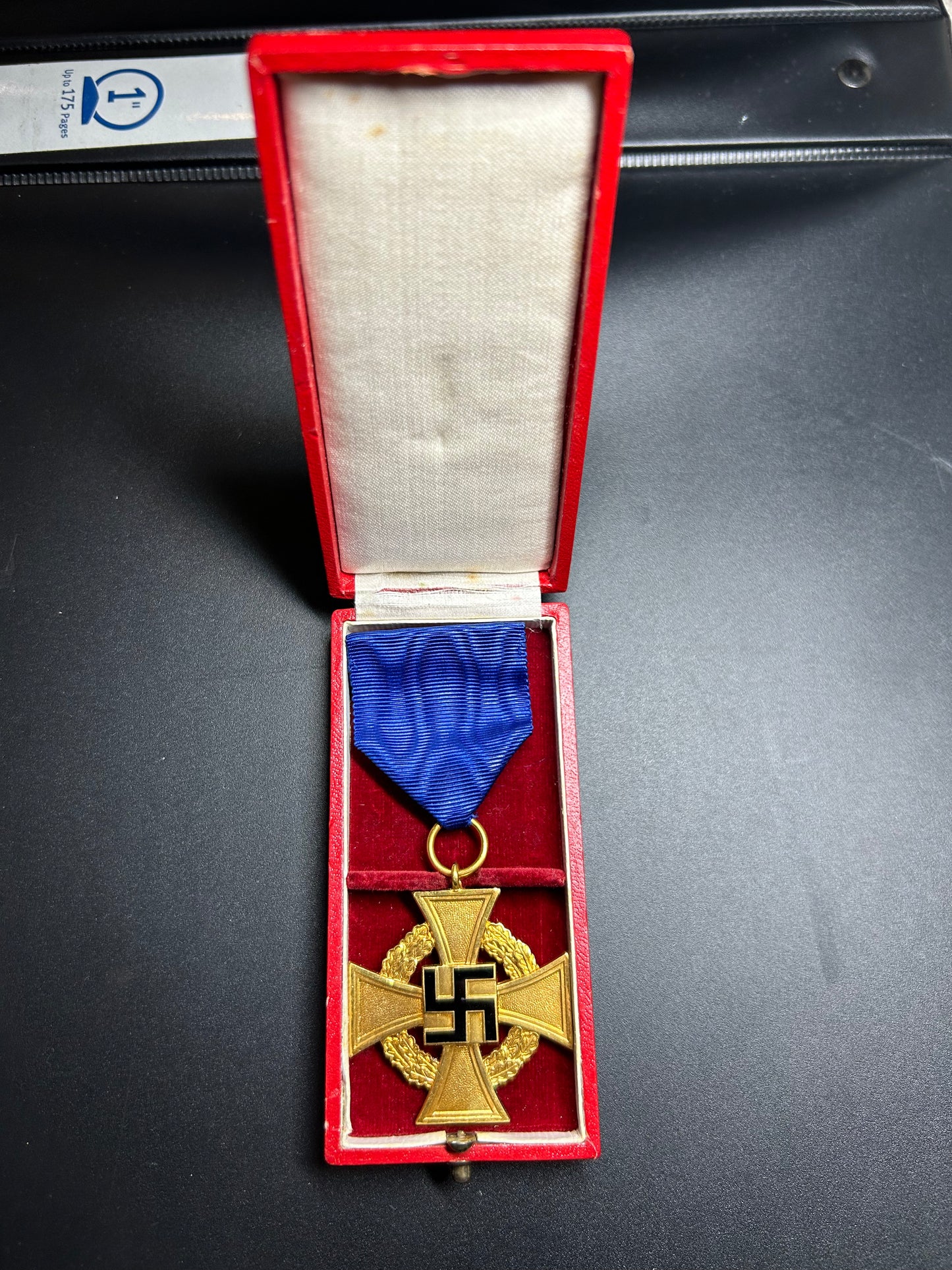 Cased German WW2 40 year faithful service medal