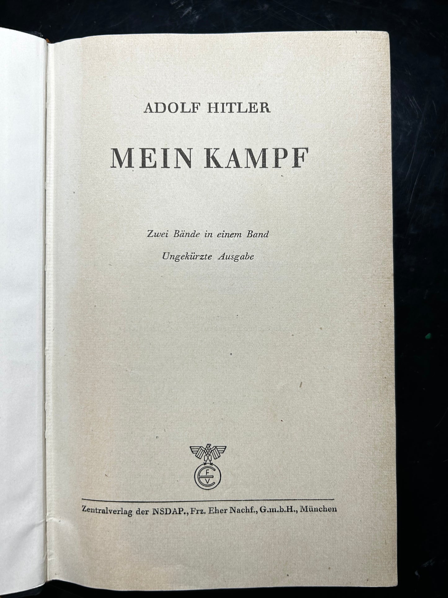 Cased Mein Kampf Adolf Hitler Wedding Edition Signed By Mayor Of Recklinghausen 1943