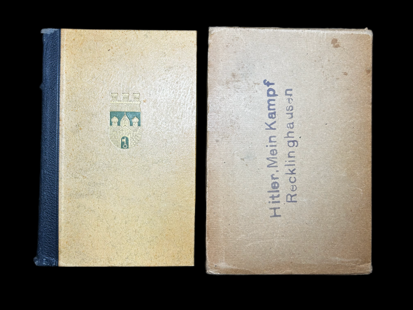 Cased Mein Kampf Adolf Hitler Wedding Edition Signed By Mayor Of Recklinghausen 1943