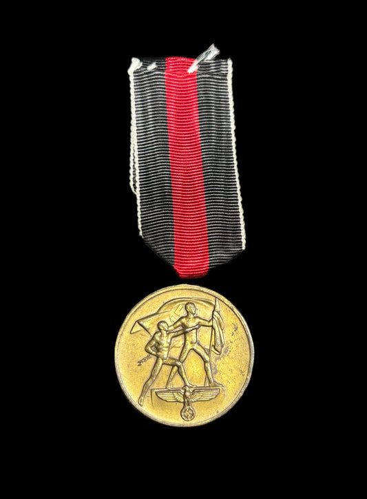 Anchluss Czech Annexation Medal German WWII