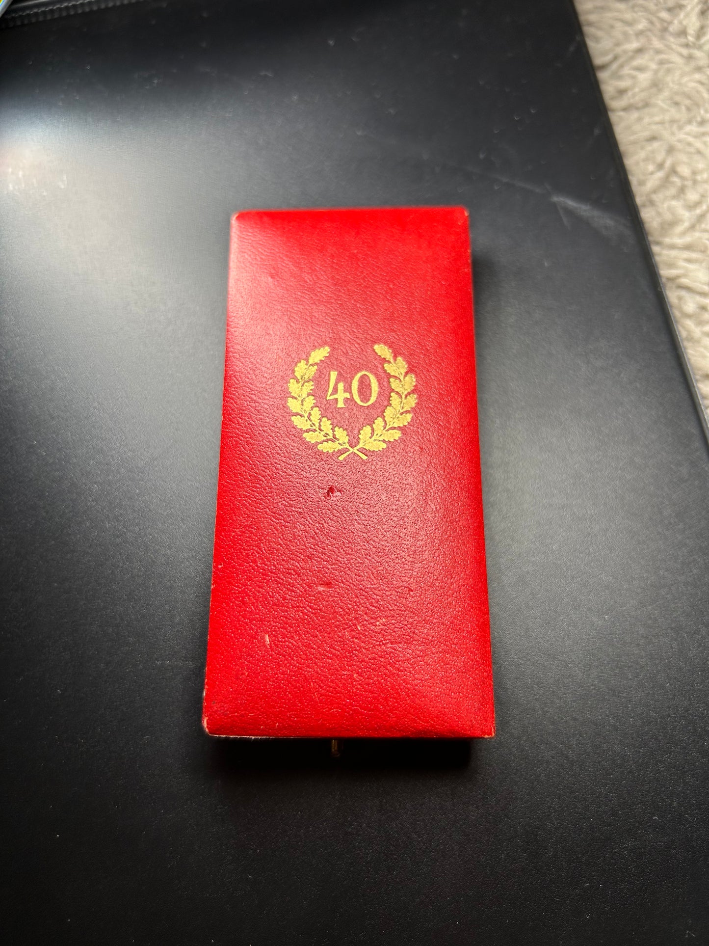 Cased German WW2 40 year faithful service medal