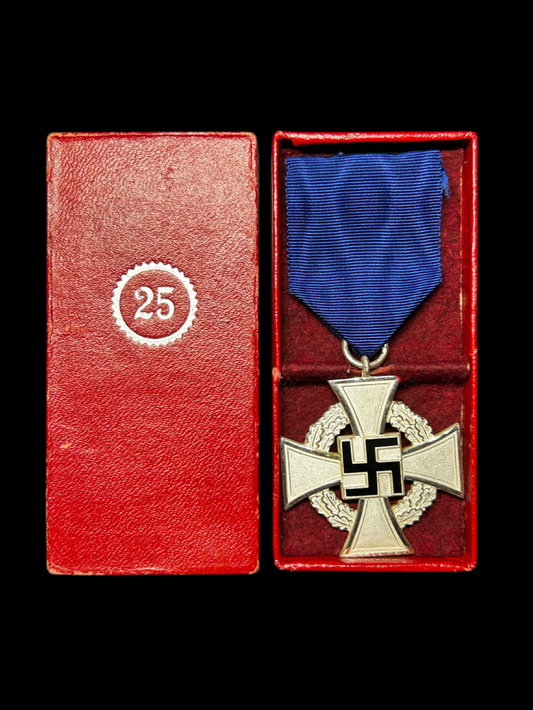 Cased German 25 Year Long Service Award